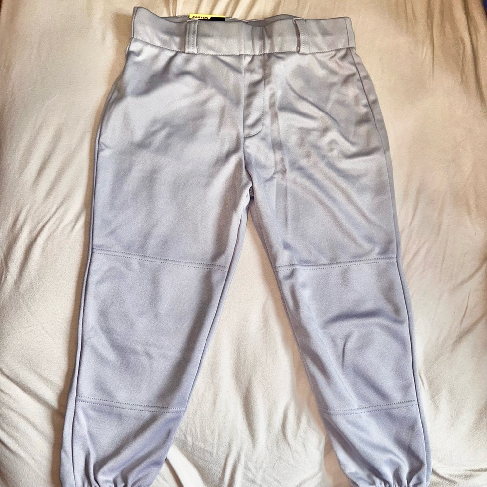 NWT Easton Kids Large Gray Baseball Pant - Picture 2 of 6